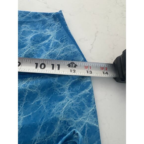 CARBON38 Blue Marble Activewear Set | Sports Bra + High Waist Leggings | XS - Picture 11 of 12